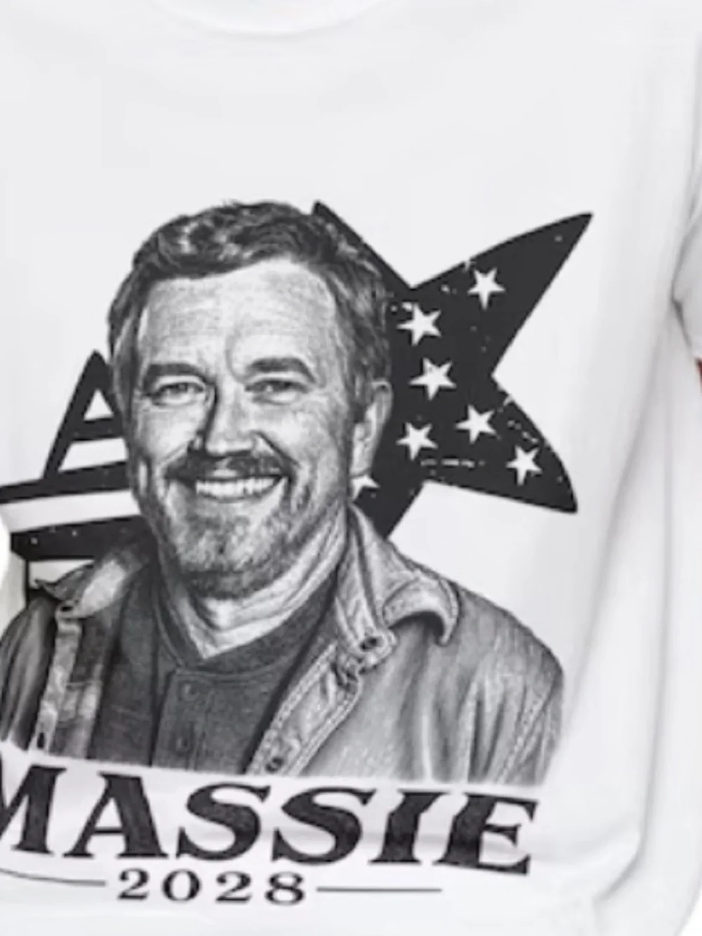 Gildan White Massie 2028 Graphic T-Shirt, Classic and Retro Style